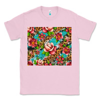 Bubblegum Pink tropical flowers Classic Tee - Artiststas