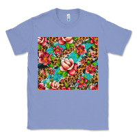 Colony Blue tropical flowers Classic Tee - Artiststas