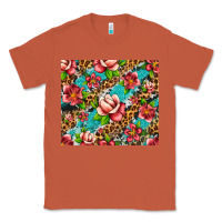 Copper tropical flowers Classic Tee - Artiststas