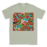 Matcha tropical flowers Classic Tee - Artiststas