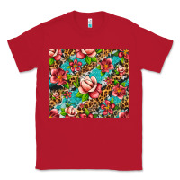 Red tropical flowers Classic Tee - Artiststas