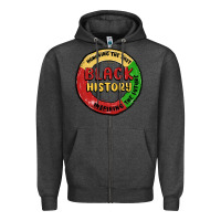 Charcoal Heather honoring the past inspiring future Zipper Hoodie - MaliasSmallBusiness