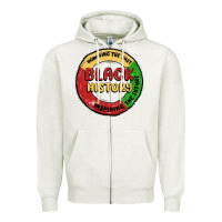 Oatmeal Heather honoring the past inspiring future Zipper Hoodie - MaliasSmallBusiness
