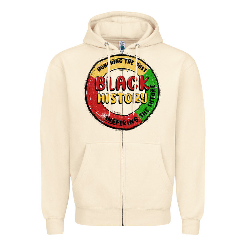 Honoring The Past Inspiring Future Zipper Hoodie by MaliasSmallBusiness | Teevron