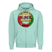 Seafoam honoring the past inspiring future Zipper Hoodie - MaliasSmallBusiness