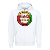 White honoring the past inspiring future Zipper Hoodie - MaliasSmallBusiness