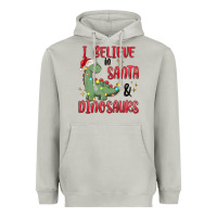 Moon Dust i believe in santa & dinosaurs Heavyweight Hoodie - MaliasSmallBusiness