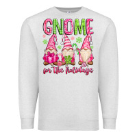 Oatmeal Heather gnome for the holidays Premium Sweatshirt - MaliasSmallBusiness