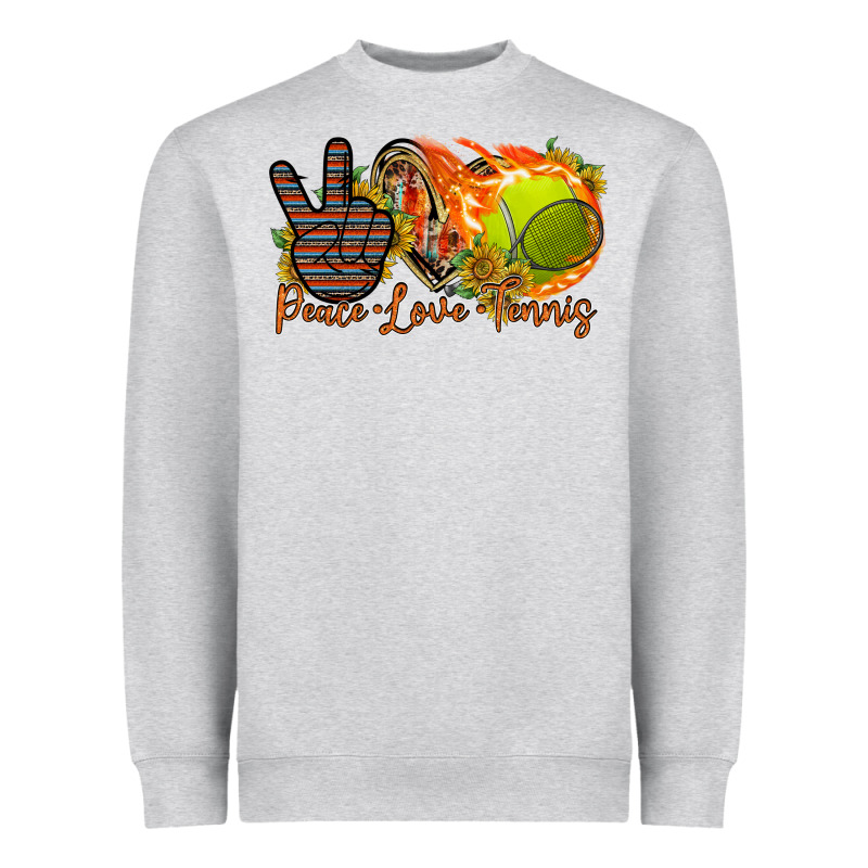 Peace Love Tennis Heavyweight Sweatshirt by RacoonDesign | Teevron