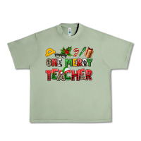 Oil Green one merry teacher Urban Heavy Tee - AdoDesignShop