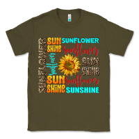 Army Green sunflower sunshine Classic Tee - AdoDesignShop