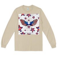 Mushroom patriotic eagle wing Long Sleeve Tee - BundleAndBundleShop