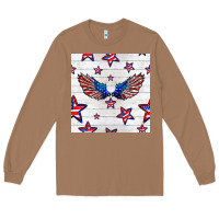 Toasted Coconut patriotic eagle wing Long Sleeve Tee - BundleAndBundleShop
