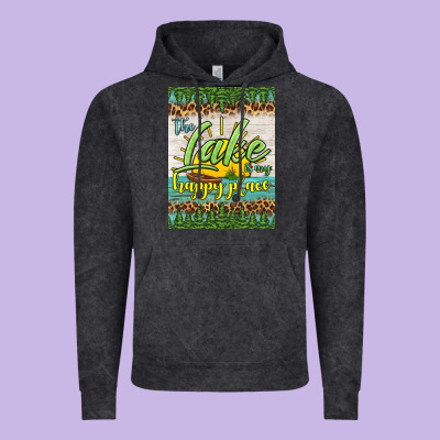The Lake Is My Happy Place Air Freshener Vintage Hoodie Designed By Hra Design Shop