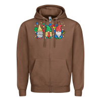 Chestnut autism gnome Zipper Hoodie - MaliasSmallBusiness