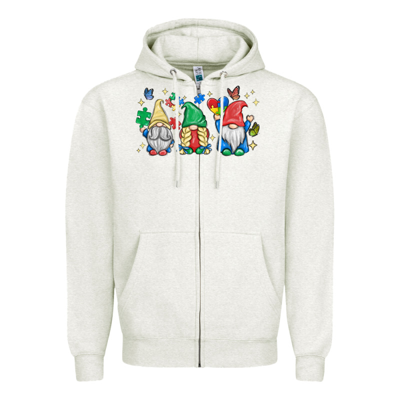Autism Gnome Zipper Hoodie by MaliasSmallBusiness | Teevron