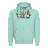 Seafoam autism gnome Zipper Hoodie - MaliasSmallBusiness