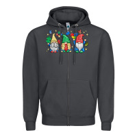 Smoke autism gnome Zipper Hoodie - MaliasSmallBusiness