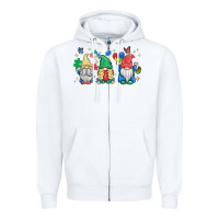 White autism gnome Zipper Hoodie - MaliasSmallBusiness
