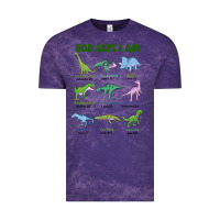 Cloud Purple god says i am dinosaurs Vintage Tee - JahusDesignShop