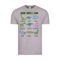 Vintage Zinc god says i am dinosaurs Vintage Tee - JahusDesignShop