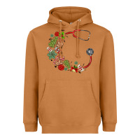 Meerkat custom name christmas stethoscope Heavyweight Hoodie - MaliasSmallBusiness