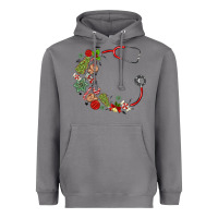 Storm custom name christmas stethoscope Heavyweight Hoodie - MaliasSmallBusiness