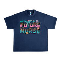 Navy future nurse Urban Heavy Tee - AdoDesignShop