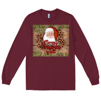 Burgundy santa merry christmas y'all Long Sleeve Tee - AdoDesignShop
