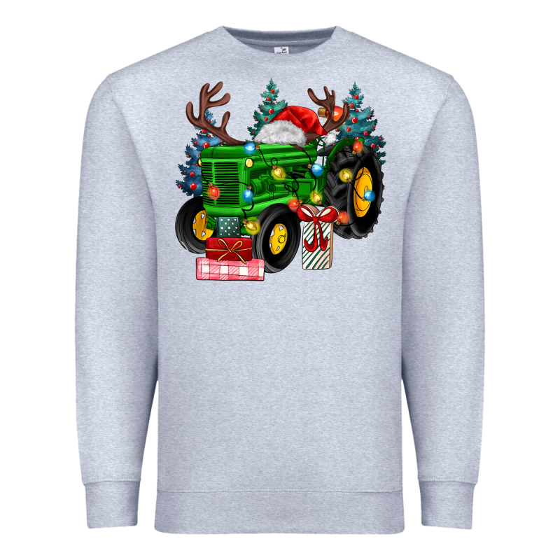 Farm Tractor Christmas Premium Sweatshirt by MaliasSmallBusiness | Teevron