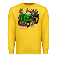 Lemon farm tractor christmas Premium Sweatshirt - MaliasSmallBusiness