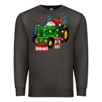 Smoke farm tractor christmas Premium Sweatshirt - MaliasSmallBusiness