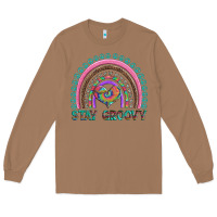 Toasted Coconut stay groovy with rainbow and heart Long Sleeve Tee - Artiststas