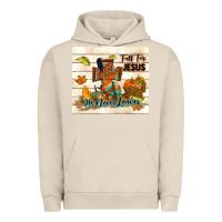 Pigment French Oak fall for jesus he never leaves Urban Hoodie - TumblerDesignByShophia