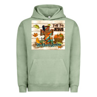 Pigment Oil Green fall for jesus he never leaves Urban Hoodie - TumblerDesignByShophia