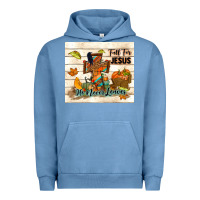 Pigment Pebble Blue fall for jesus he never leaves Urban Hoodie - TumblerDesignByShophia