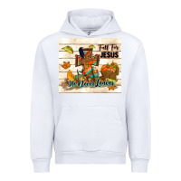 White fall for jesus he never leaves Urban Hoodie - TumblerDesignByShophia