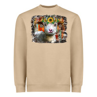 Mushroom sunflower sheep Heavyweight Sweatshirt - RacoonDesign