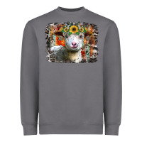 Storm sunflower sheep Heavyweight Sweatshirt - RacoonDesign
