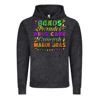Vintage Black beads parades king cake crawfish mardi gras Vintage Hoodie - FaDigitalArtStudio