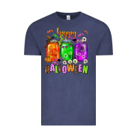 Vintage Denim happy halloween jars and horror Vintage Tee - AdoDesignShop