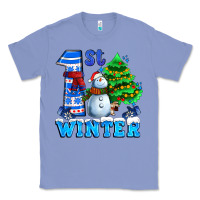 Colony Blue first winter with snowman Classic Tee - AdoDesignShop