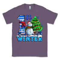 Lavender first winter with snowman Classic Tee - AdoDesignShop