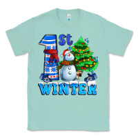 Seafoam first winter with snowman Classic Tee - AdoDesignShop