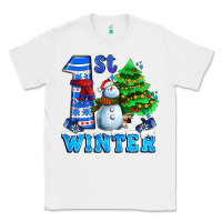 White first winter with snowman Classic Tee - AdoDesignShop