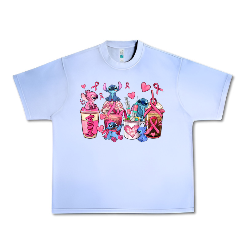 Breast Cancer Stitch Coffee Cups Urban Heavy Tee by AdoDesignShop | Teevron