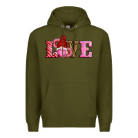 Army Green valentines day gnomes love Premium Hoodie - RanaPortraitStore