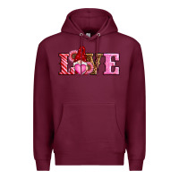 Burgundy valentines day gnomes love Premium Hoodie - RanaPortraitStore
