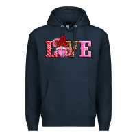 Navy valentines day gnomes love Premium Hoodie - RanaPortraitStore