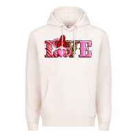 Pale Pink valentines day gnomes love Premium Hoodie - RanaPortraitStore